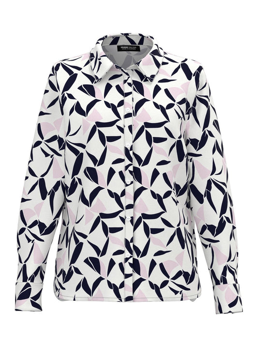 Frank Walder Langarmbluse Damen Viskose gemustert