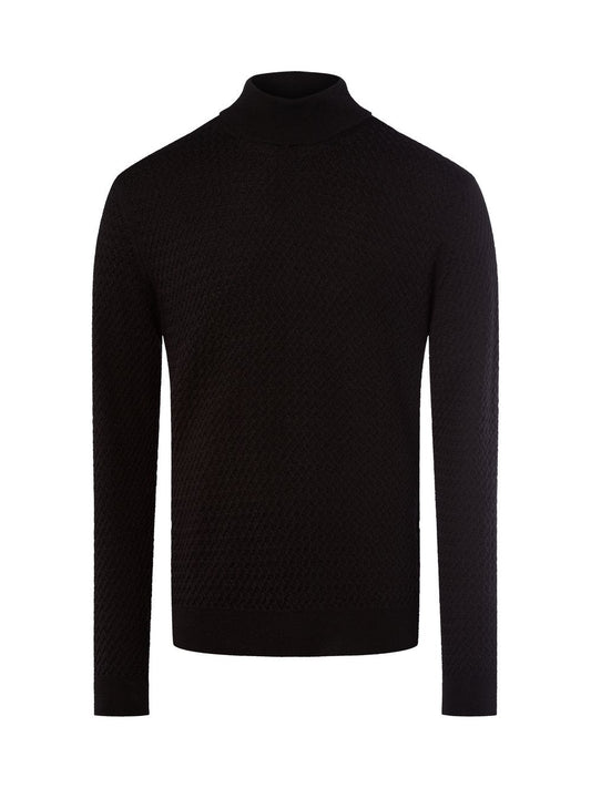 Finshley & Harding Strickpullover Herren Schurwolle strukturiert