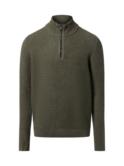 Nils Sundström Strickpullover Herren Baumwolle strukturiert