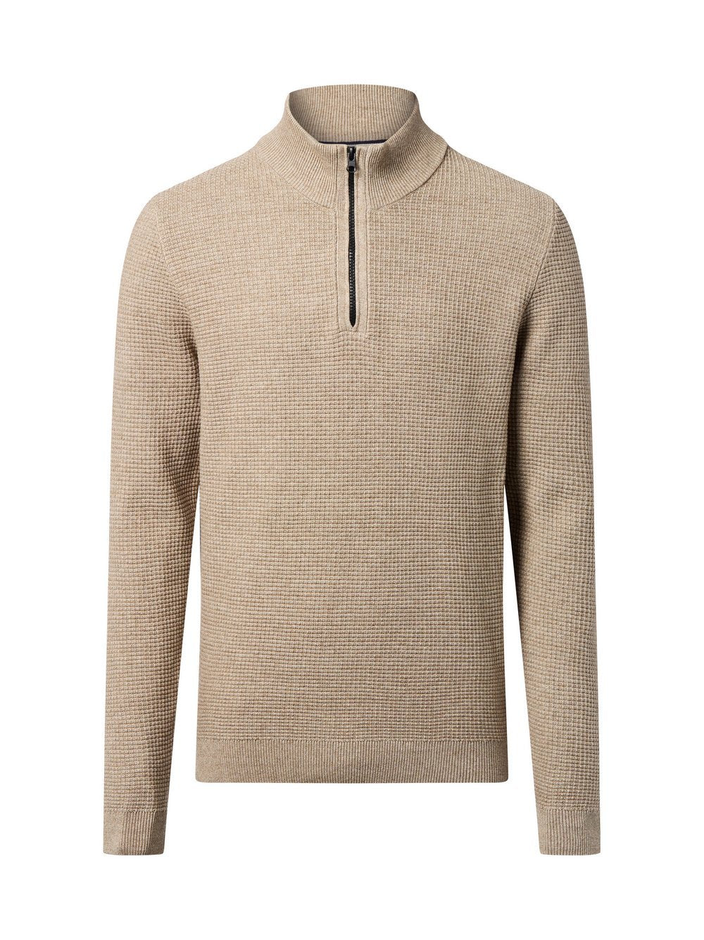 Nils Sundström Strickpullover Herren Baumwolle strukturiert