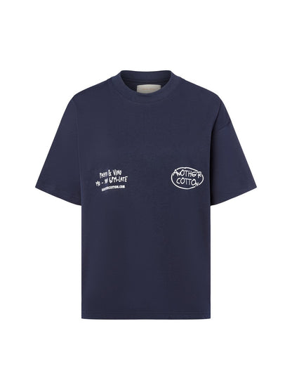 Another Cotton Lab T-Shirt Damen Baumwolle bedruckt