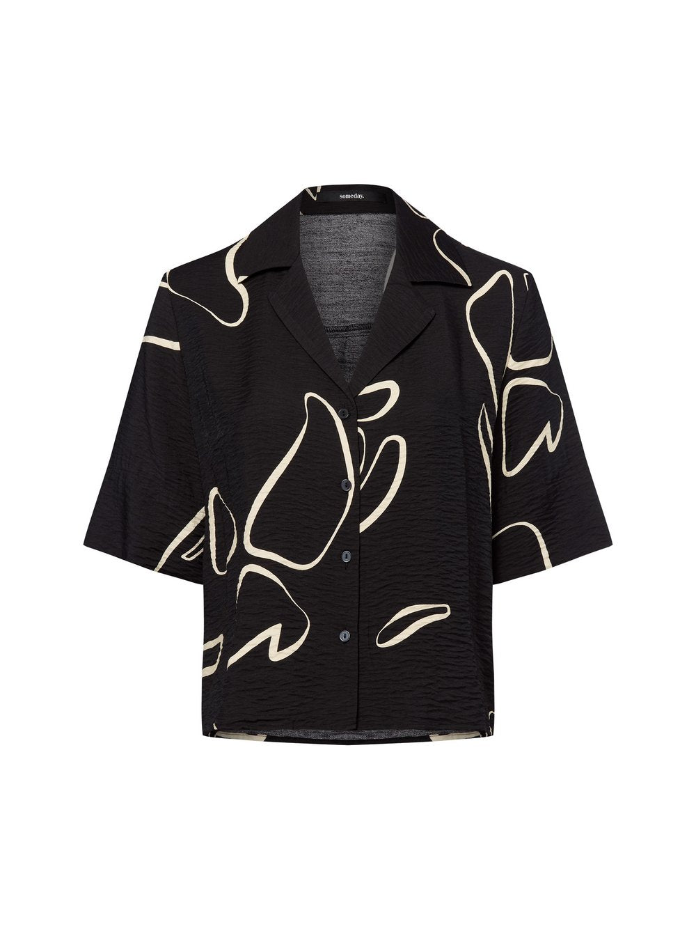 Someday Kurzarmbluse Damen Viskose gemustert