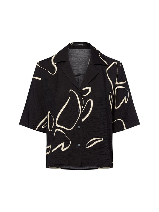 Someday Kurzarmbluse Damen Viskose gemustert