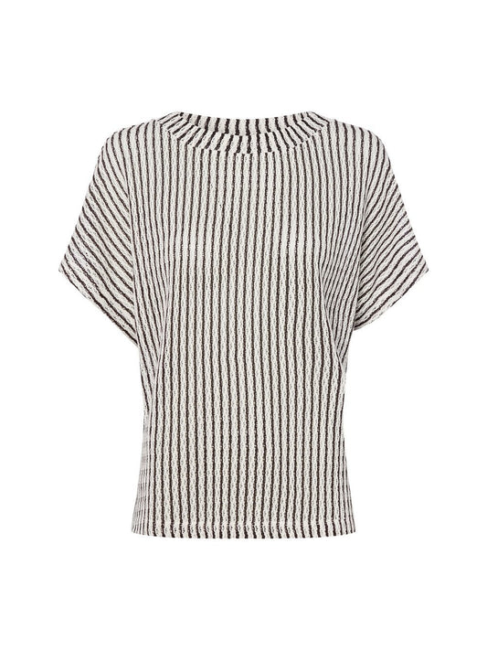 Someday Sweatshirt Damen Baumwolle gestreift