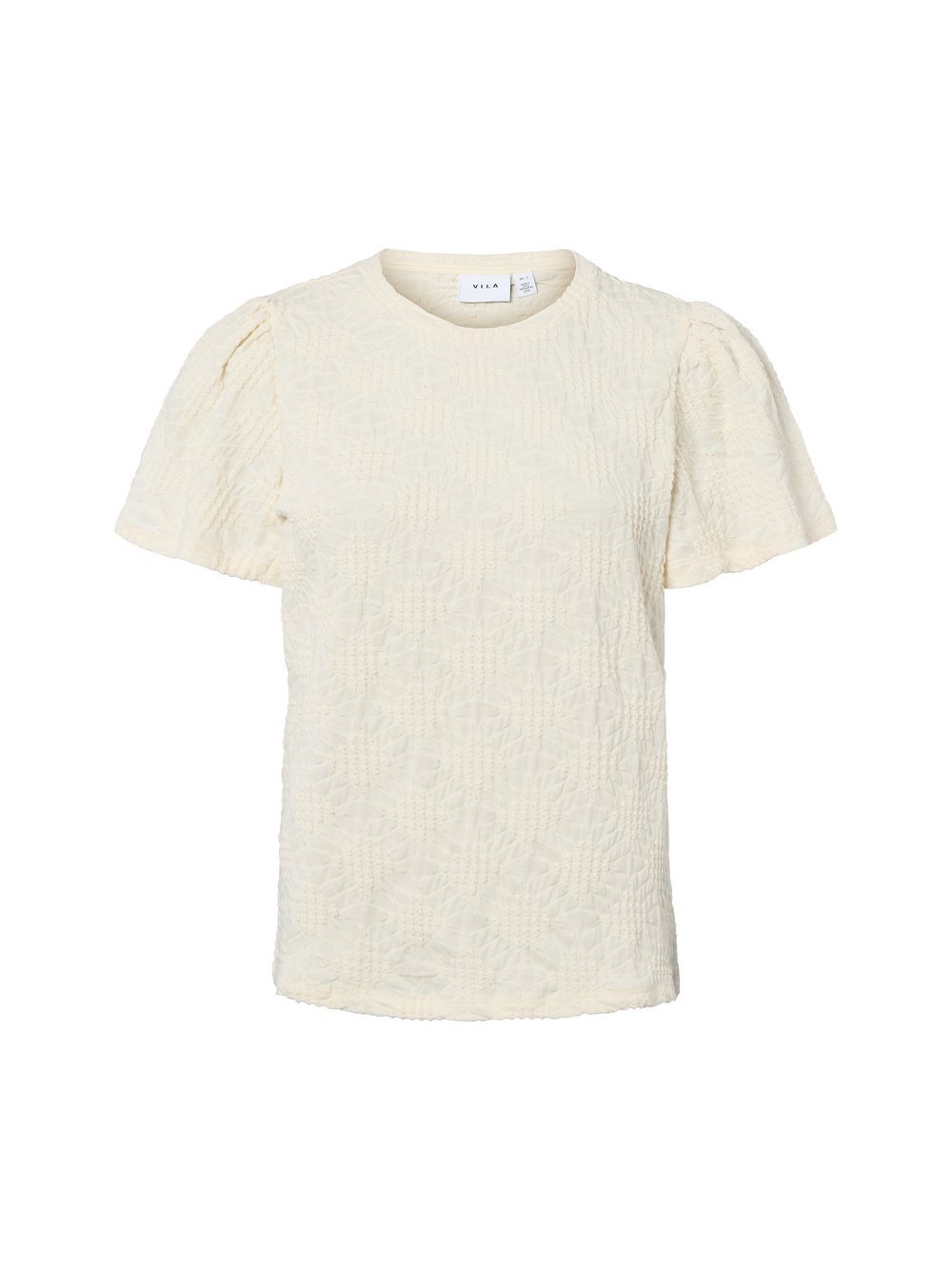 Vila T-Shirt Damen Baumwolle strukturiert