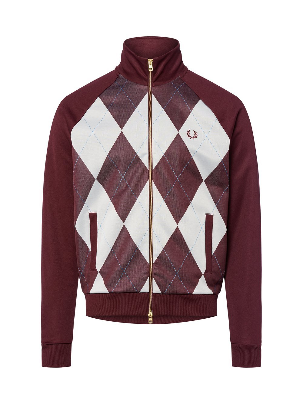 Fred Perry Sweatjacke Herren Baumwolle gemustert