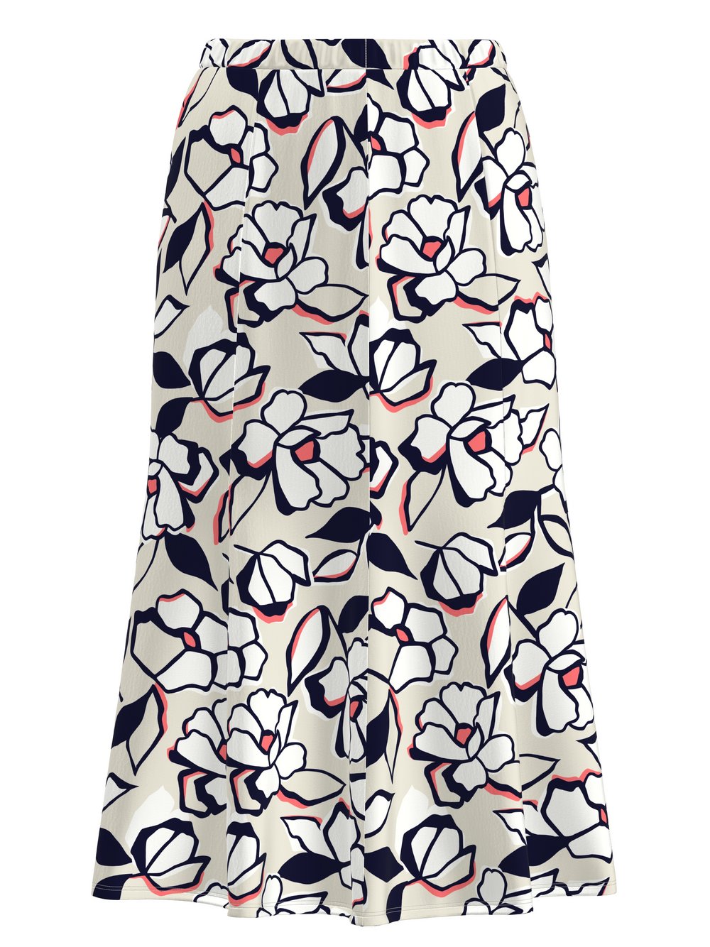 Frank Walder A-Linien Rock Damen Viskose gemustert