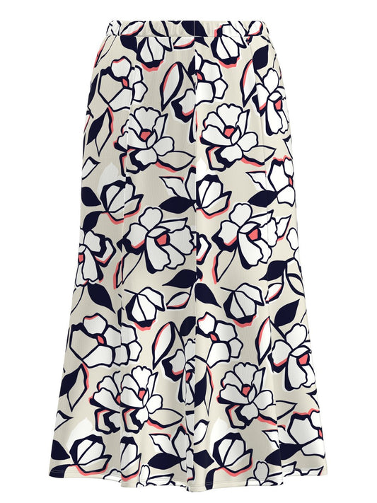 Frank Walder A-Linien Rock Damen Viskose gemustert