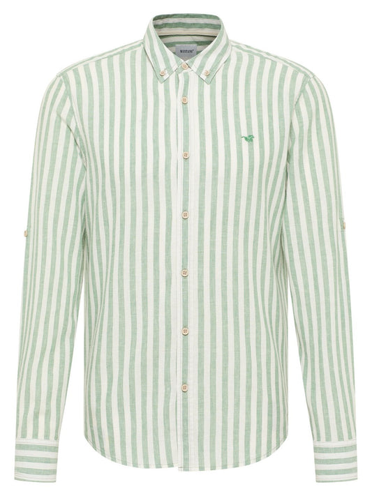 Mustang Hemd Herren Slim Fit Baumwolle gestreift