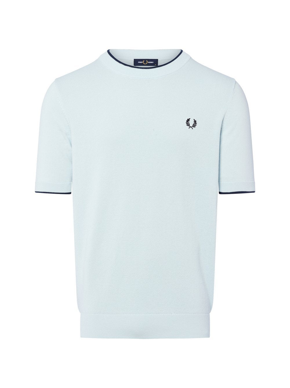 Fred Perry Strickshirt Herren Baumwolle strukturiert