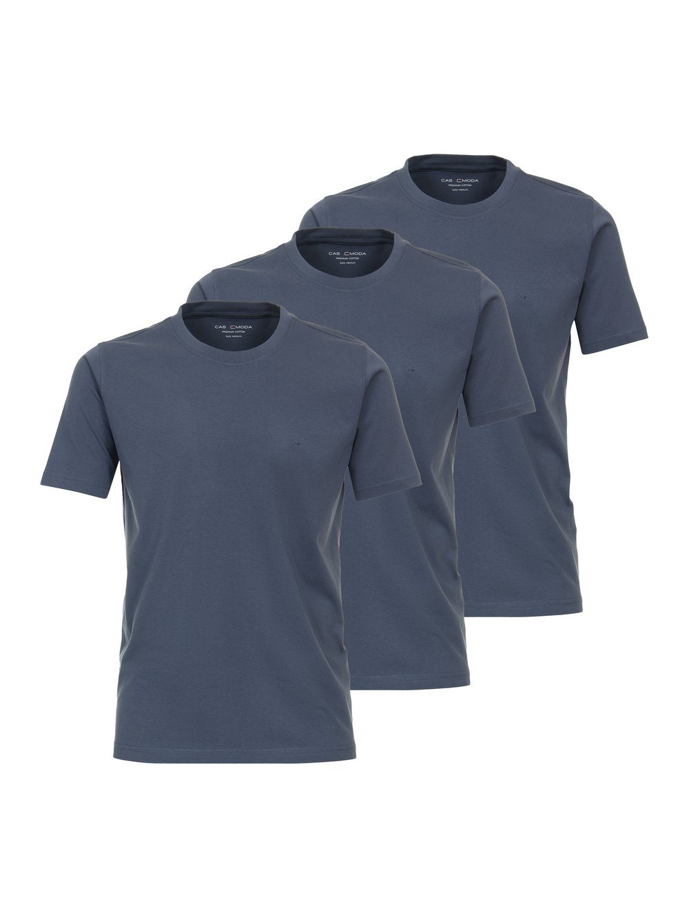 CASAMODA Basic T-Shirt im 3er-Pack Herren Baumwolle