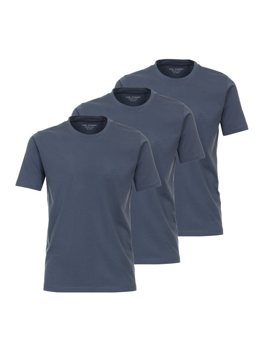 CASAMODA Basic T-Shirt im 3er-Pack Herren Baumwolle