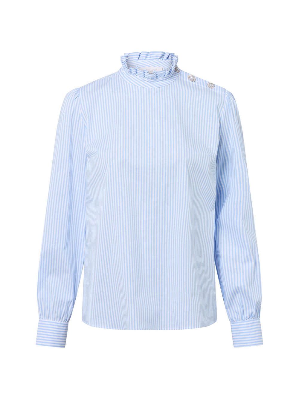 Rich & Royal Hemdbluse Damen Baumwolle gestreift