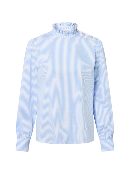Rich & Royal Hemdbluse Damen Baumwolle gestreift
