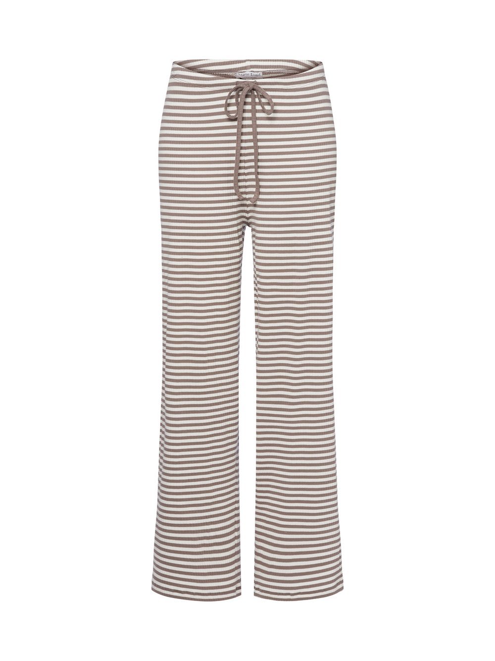 Marie Lund Hose Damen Rippe gestreift