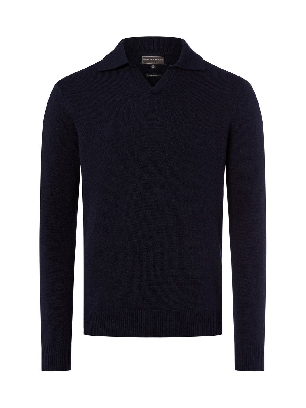 Finshley & Harding Strickpullover mit Cashmere-Anteil Herren Polyamid meliert
