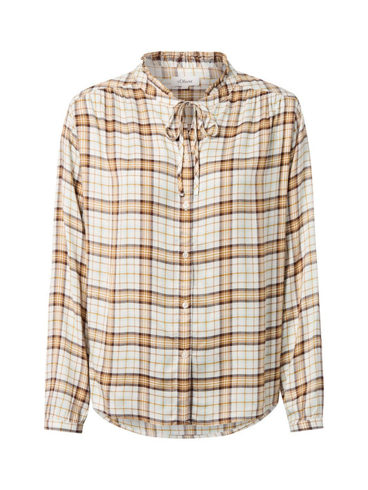 s.Oliver Flanell-Bluse Damen kariert