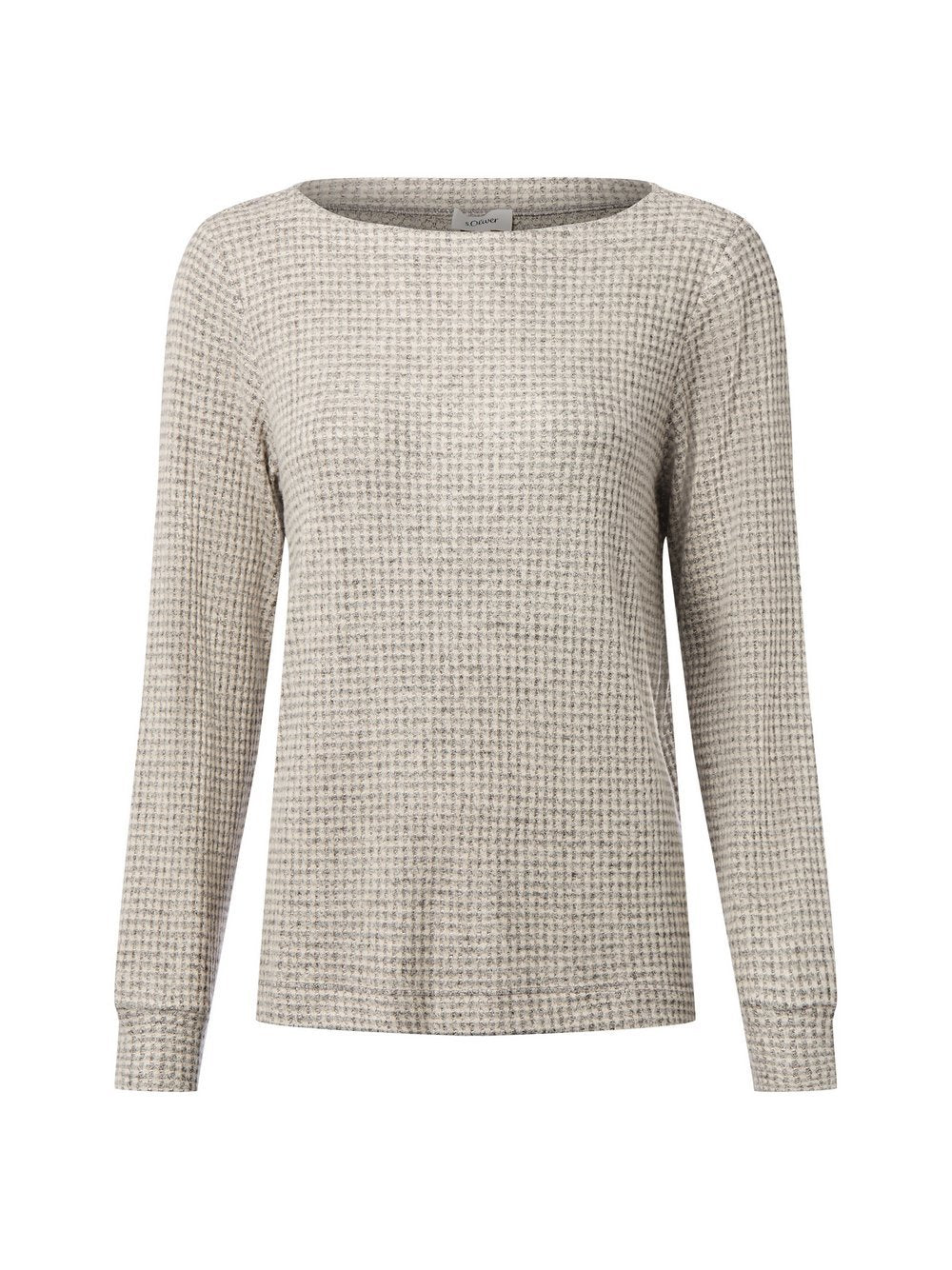 s.Oliver Strickshirt Damen Feinstrick strukturiert