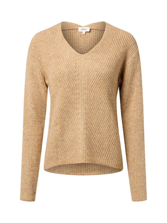 s.Oliver Strickpullover mit Wolle Damen Grobstrick meliert