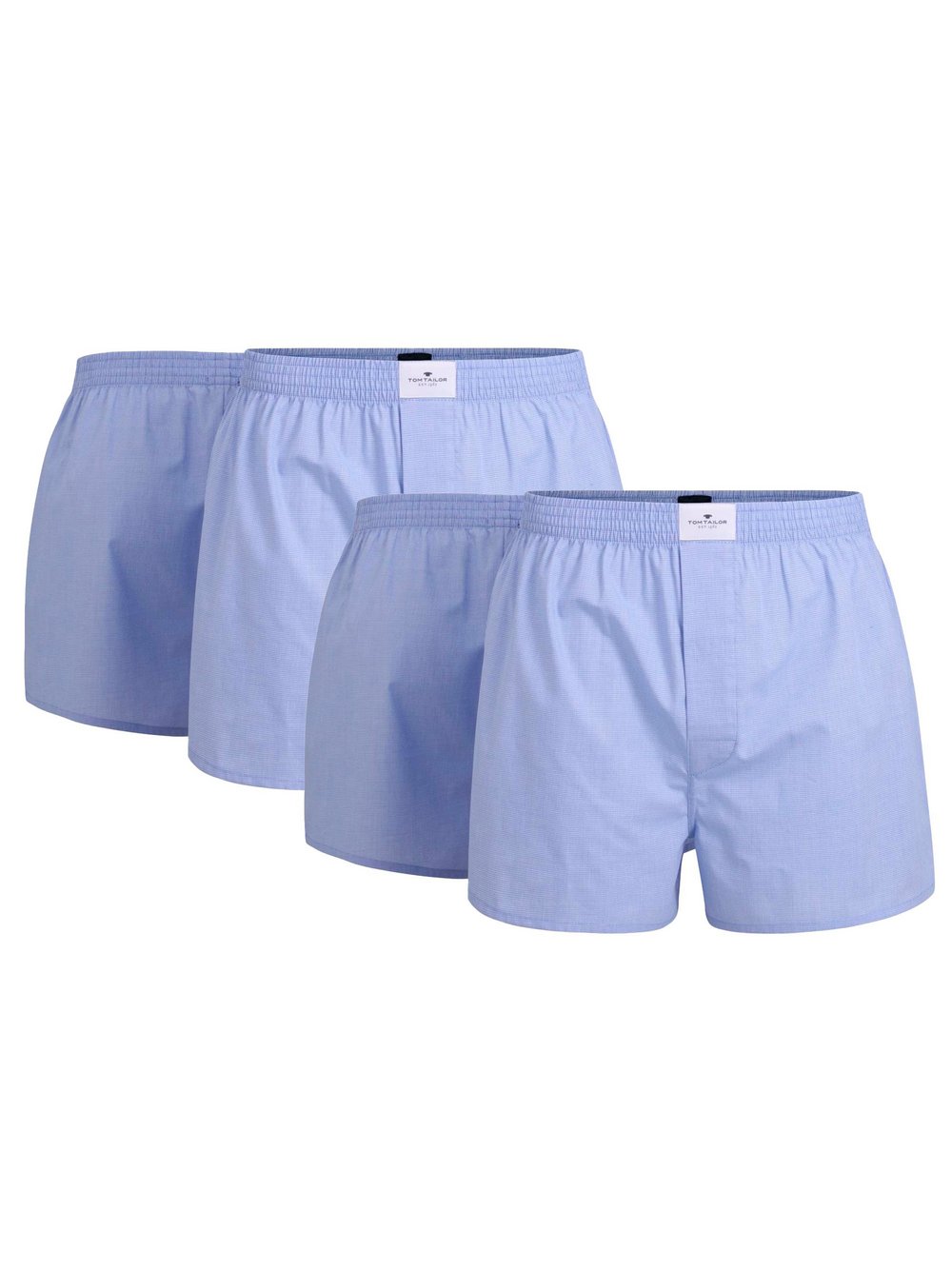 Tom Tailor Web-Boxershorts 4er Pack Herren Baumwolle kariert