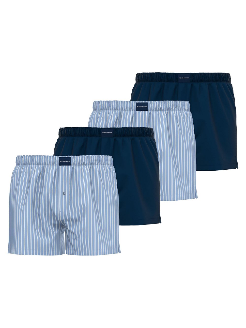 Tom Tailor Web-Boxershorts 4er Pack Herren Baumwolle kariert