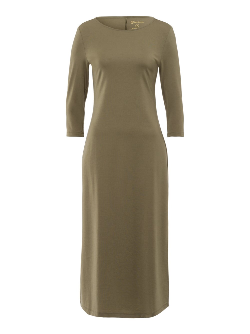Les Lunes Wadenlanges Jersey-Kleid Damen Lyocell