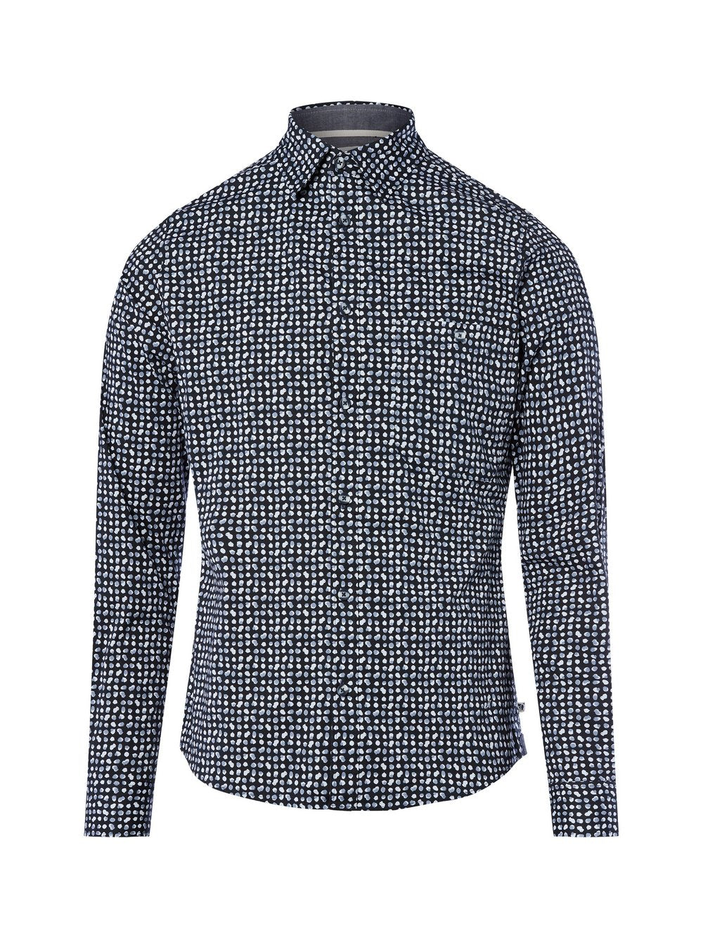 s.Oliver Hemd Herren Slim Fit Baumwolle gemustert