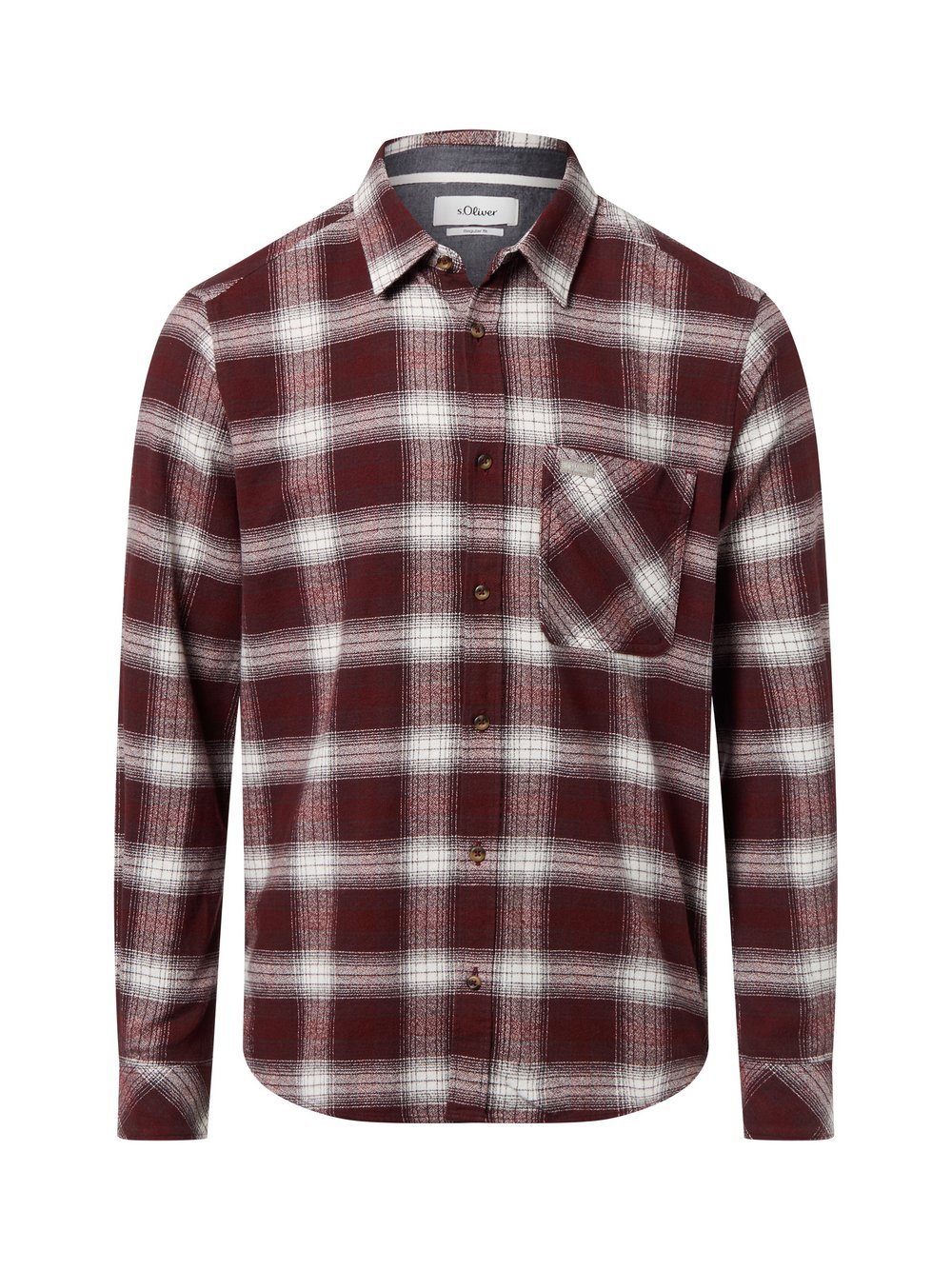 s.Oliver Hemd Herren Regular Fit Baumwolle kariert