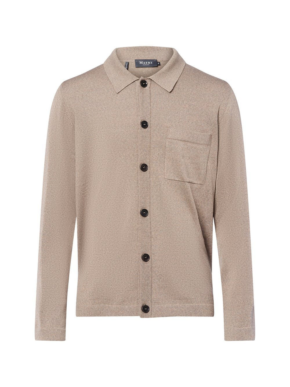 MAERZ Strickjacke aus Merinowolle Herren meliert