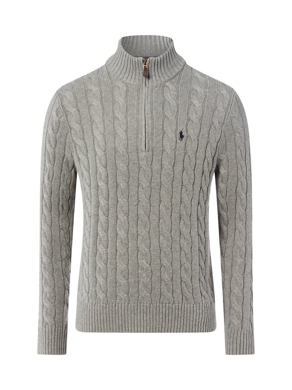 Polo Ralph Lauren Troyer-Pullover Herren Grobstrick meliert