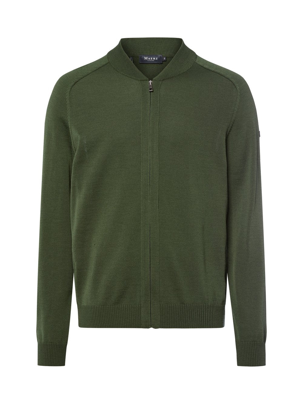 MAERZ Merino-Strickjacke Herren meliert