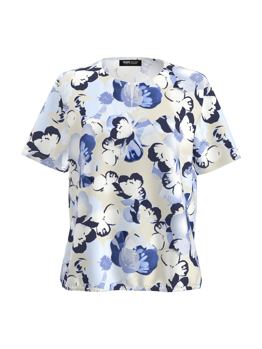 Frank Walder T-Shirt Damen Viskose gemustert