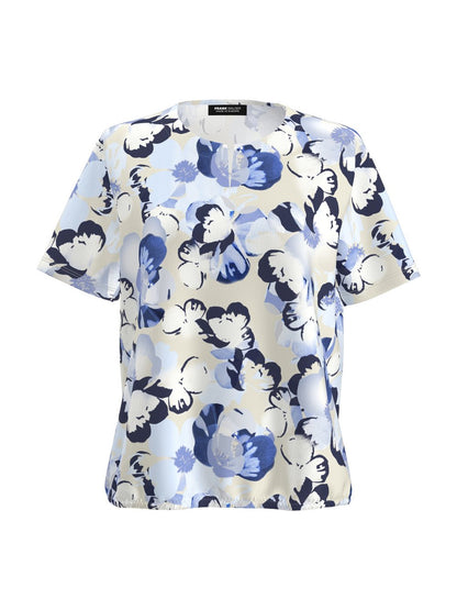 Frank Walder T-Shirt Damen Viskose gemustert