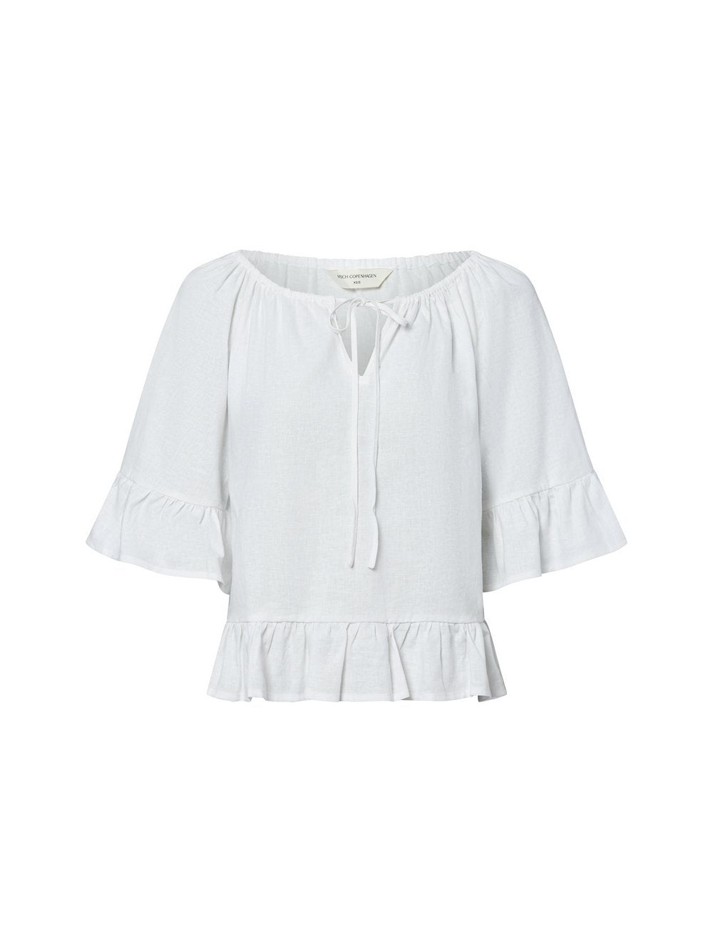 Msch Copenhagen Bluse mit Leinenanteil Damen