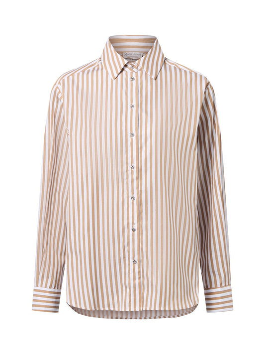 Marie Lund Hemdbluse Damen gestreift