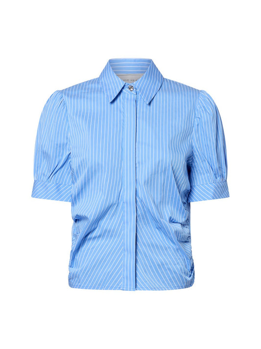 Neo Noir Kurzarmbluse Damen Baumwolle gestreift