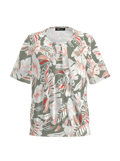 Frank Walder Blusenshirt Damen Viskose gemustert