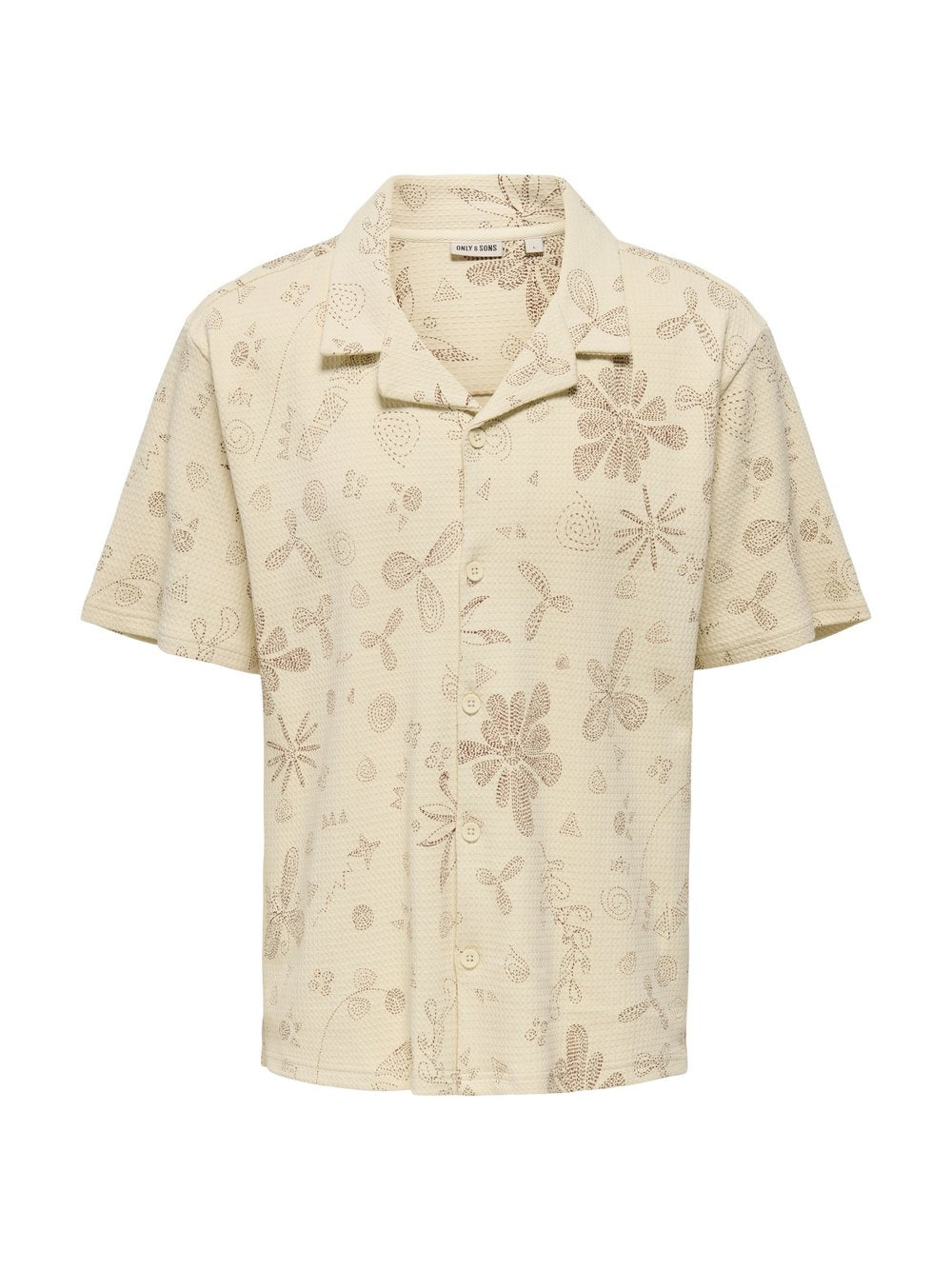 Only&Sons Hemd Herren Comfort Fit Baumwolle bedruckt