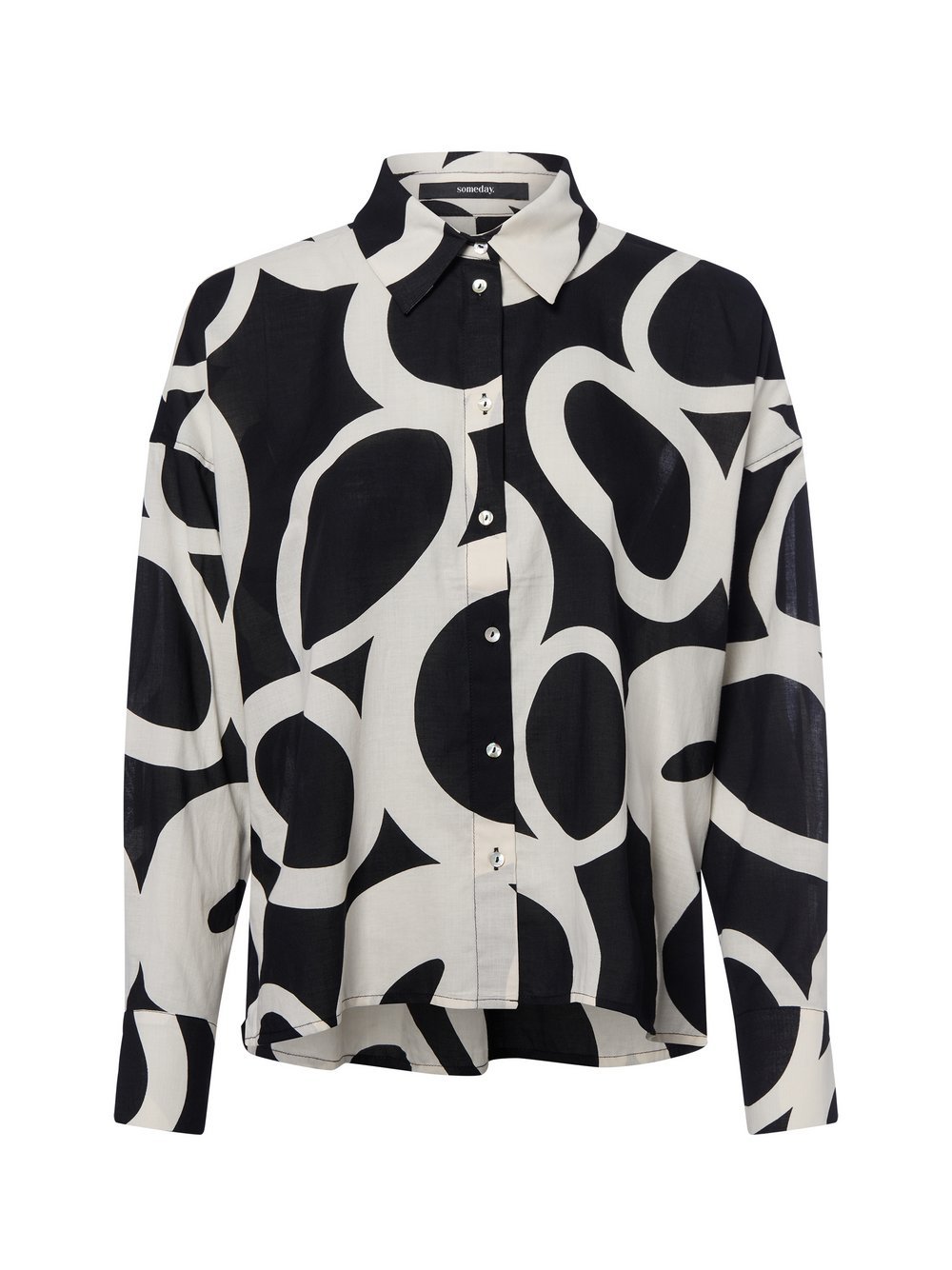 Someday Hemdbluse Damen Baumwolle gemustert