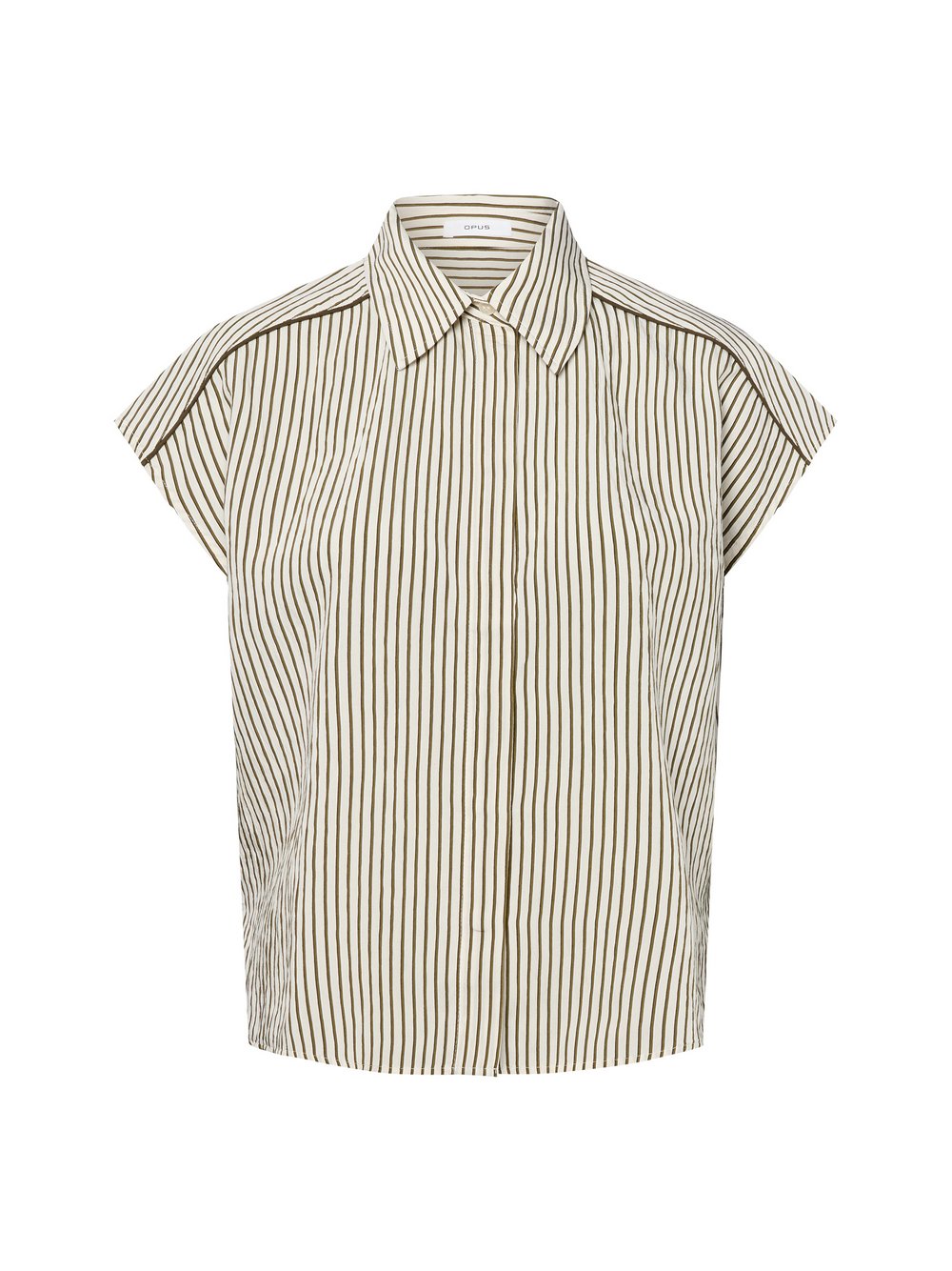 Opus Kurzarm-Bluse Damen Viskose gestreift