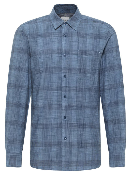 Mustang Hemd Herren Slim Fit Baumwolle gemustert