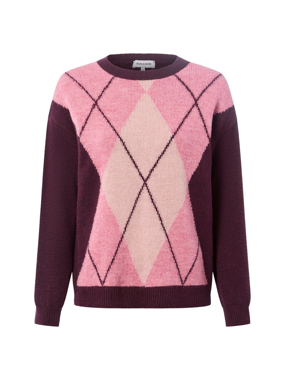 More & More Strickpullover mit Woll-Anteil Damen gemustert