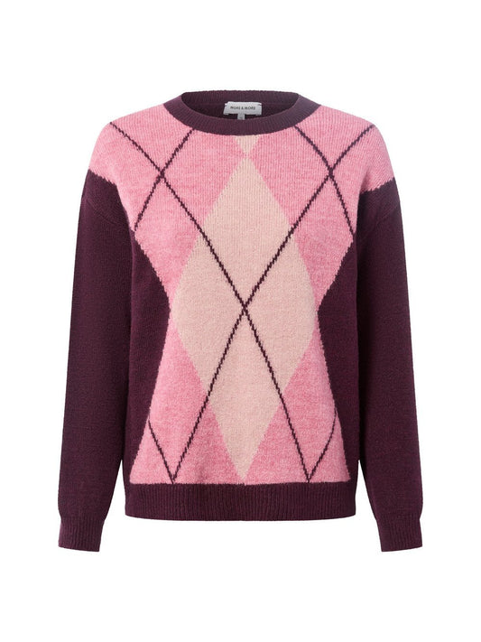 More & More Strickpullover mit Woll-Anteil Damen gemustert