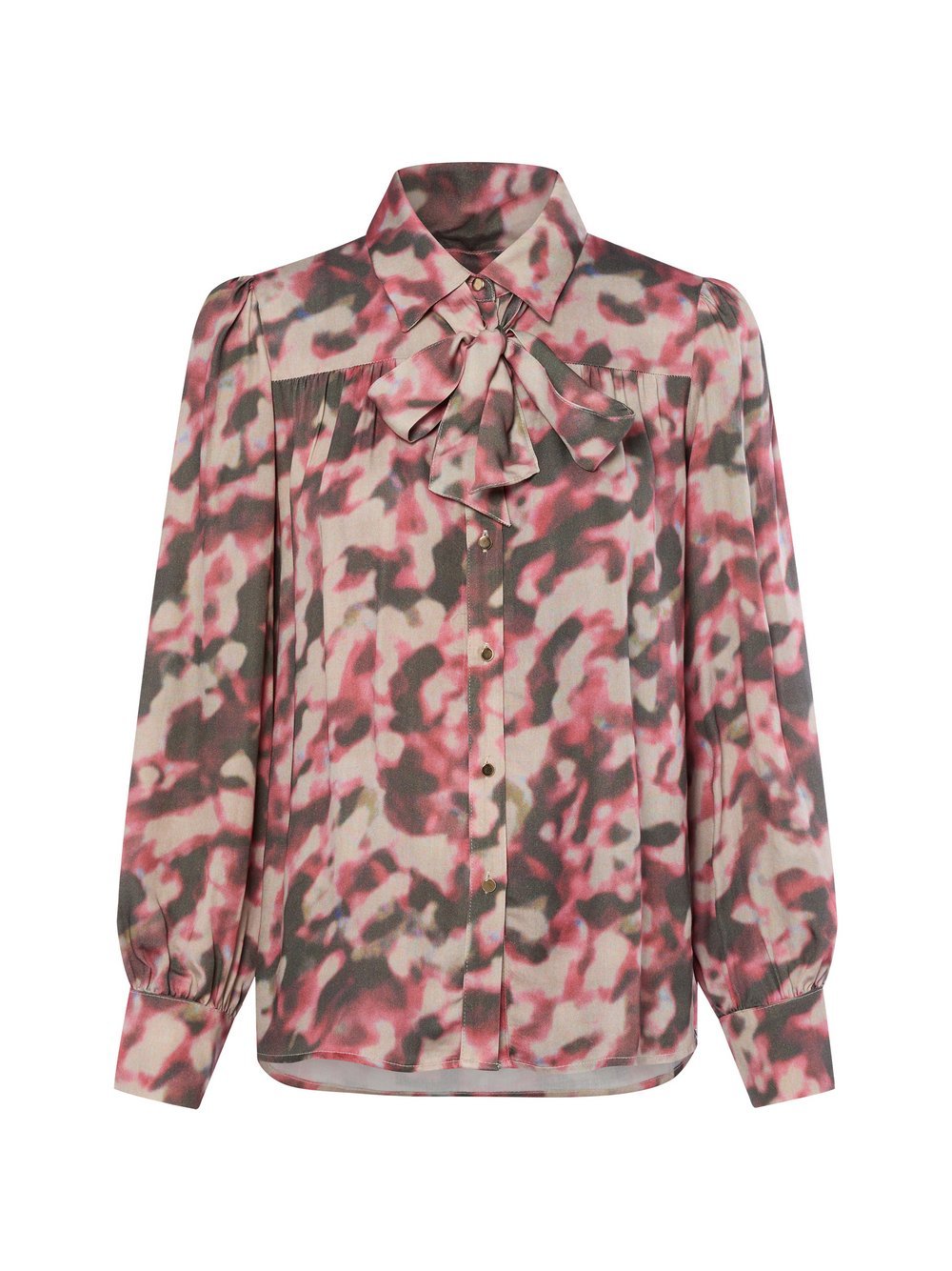 More & More Schluppenbluse Damen Viskose gemustert