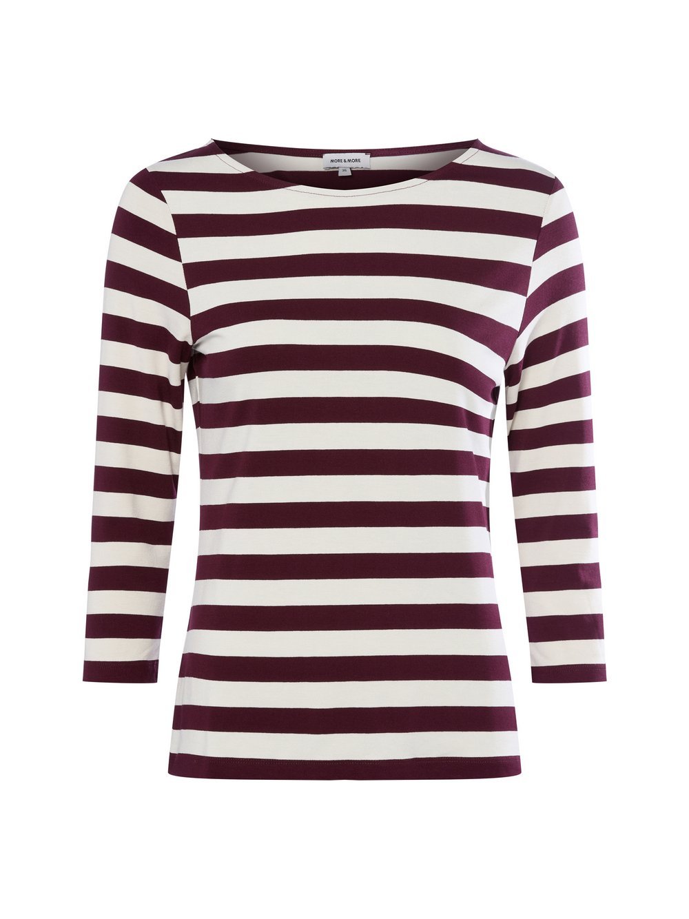 More & More Langarmshirt Damen Viskose gestreift