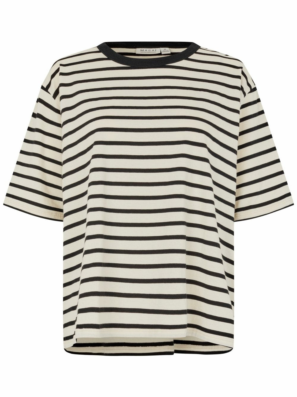 Masai Kurzarm T-shirt Damen Baumwolle gestreift