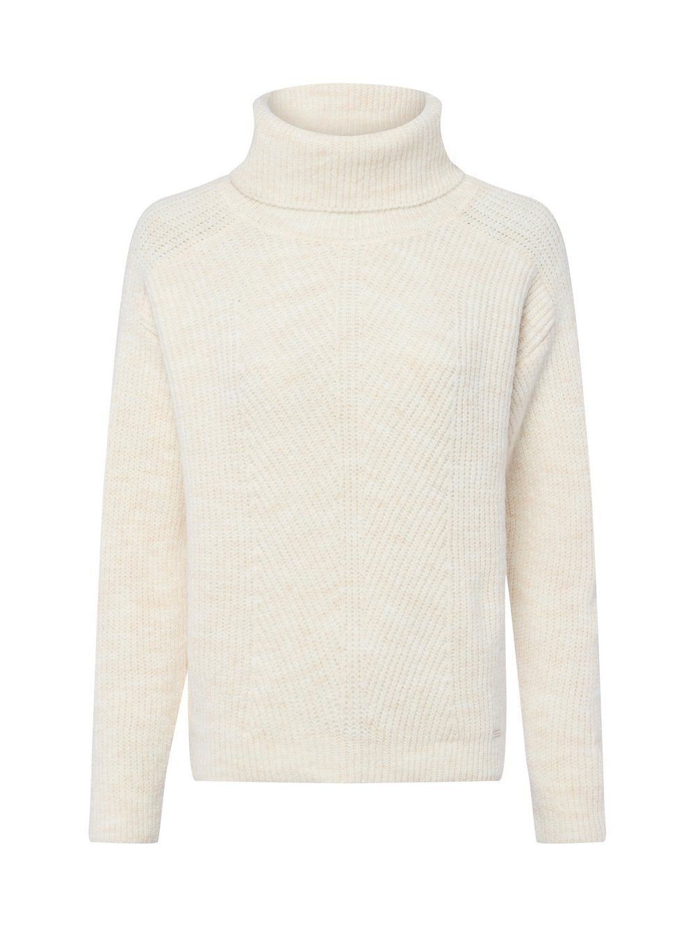 More & More Rollkragenpullover Damen meliert