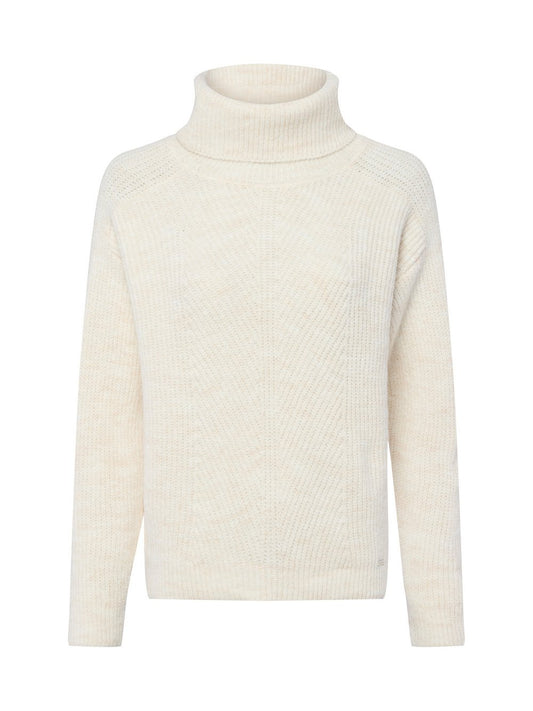 More & More Rollkragenpullover Damen meliert
