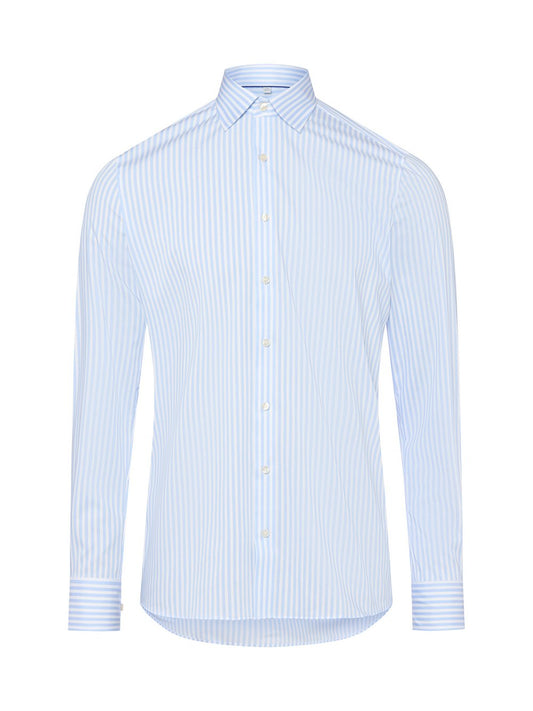 OLYMP Level Five Hemd Herren Slim Fit Baumwolle gestreift