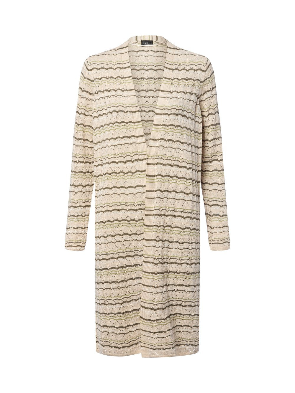 s.Oliver LABEL Strick-Cardigan Damen Viskose gestreift